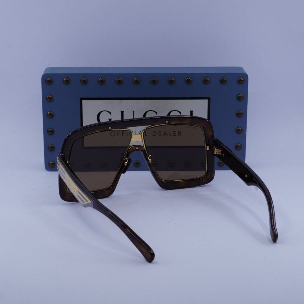 Gucci GG0900S 002 Aviator Sunglasses - Havana - Picture 10 of 11